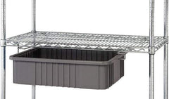 Quantum Storage - 2" Wide, Open Shelving Accessory/Component - Chrome, Chrome Finish, 24" Long, Use with Wire Shelving Units - Apex Tool & Supply