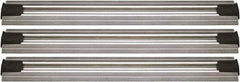 Quantum Storage - 2-1/2" Wide, Open Shelving Accessory/Component - Aluminum, Anodized Aluminum Finish, 72" Long, Use with Wire Shelving Units - Apex Tool & Supply