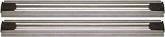 Quantum Storage - 2-1/2" Wide, Open Shelving Accessory/Component - Aluminum, Anodized Aluminum Finish, 204" Long, Use with Wire Shelving Units - Apex Tool & Supply