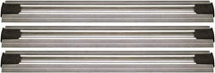 Quantum Storage - 2-1/2" Wide, Open Shelving Accessory/Component - Aluminum, Anodized Aluminum Finish, 96" Long, Use with Wire Shelving Units - Apex Tool & Supply