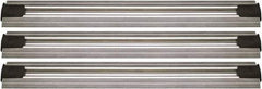 Quantum Storage - 2-1/2" Wide, Open Shelving Accessory/Component - Aluminum, Anodized Aluminum Finish, 108" Long, Use with Wire Shelving Units - Apex Tool & Supply