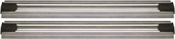 Quantum Storage - 2-1/2" Wide, Open Shelving Accessory/Component - Aluminum, Anodized Aluminum Finish, 192" Long, Use with Wire Shelving Units - Apex Tool & Supply