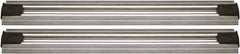 Quantum Storage - 2-1/2" Wide, Open Shelving Accessory/Component - Aluminum, Anodized Aluminum Finish, 192" Long, Use with Wire Shelving Units - Apex Tool & Supply