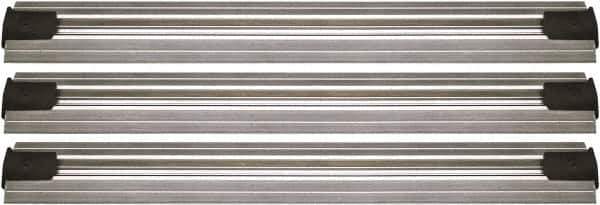 Quantum Storage - 2-1/2" Wide, Open Shelving Accessory/Component - Aluminum, Anodized Aluminum Finish, 120" Long, Use with Wire Shelving Units - Apex Tool & Supply