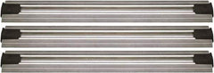 Quantum Storage - 2-1/2" Wide, Open Shelving Accessory/Component - Aluminum, Anodized Aluminum Finish, 132" Long, Use with Wire Shelving Units - Apex Tool & Supply