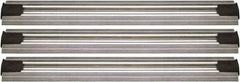 Quantum Storage - 2-1/2" Wide, Open Shelving Accessory/Component - Aluminum, Anodized Aluminum Finish, 144" Long, Use with Wire Shelving Units - Apex Tool & Supply