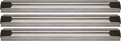 Quantum Storage - 2-1/2" Wide, Open Shelving Accessory/Component - Aluminum, Anodized Aluminum Finish, 156" Long, Use with Wire Shelving Units - Apex Tool & Supply