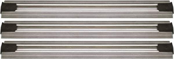Quantum Storage - 2-1/2" Wide, Open Shelving Accessory/Component - Aluminum, Anodized Aluminum Finish, 168" Long, Use with Wire Shelving Units - Apex Tool & Supply