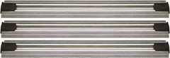 Quantum Storage - 2-1/2" Wide, Open Shelving Accessory/Component - Aluminum, Anodized Aluminum Finish, 168" Long, Use with Wire Shelving Units - Apex Tool & Supply