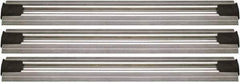 Quantum Storage - 2-1/2" Wide, Open Shelving Accessory/Component - Aluminum, Anodized Aluminum Finish, 180" Long, Use with Wire Shelving Units - Apex Tool & Supply