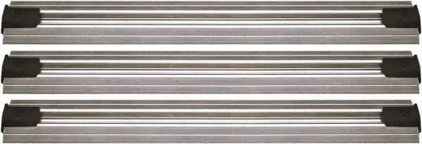 Quantum Storage - 2-1/2" Wide, Open Shelving Accessory/Component - Aluminum, Anodized Aluminum Finish, 192" Long, Use with Wire Shelving Units - Apex Tool & Supply