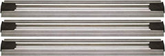 Quantum Storage - 2-1/2" Wide, Open Shelving Accessory/Component - Aluminum, Anodized Aluminum Finish, 192" Long, Use with Wire Shelving Units - Apex Tool & Supply