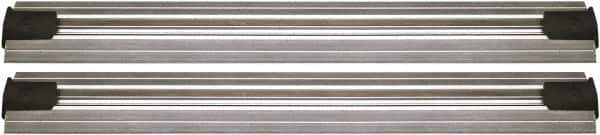 Quantum Storage - 2-1/2" Wide, Open Shelving Accessory/Component - Aluminum, Anodized Aluminum Finish, 168" Long, Use with Wire Shelving Units - Apex Tool & Supply