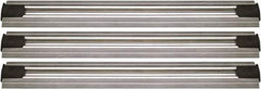Quantum Storage - 2-1/2" Wide, Open Shelving Accessory/Component - Aluminum, Anodized Aluminum Finish, 204" Long, Use with Wire Shelving Units - Apex Tool & Supply