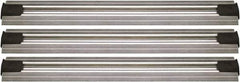 Quantum Storage - 2-1/2" Wide, Open Shelving Accessory/Component - Aluminum, Anodized Aluminum Finish, 216" Long, Use with Wire Shelving Units - Apex Tool & Supply