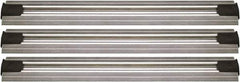Quantum Storage - 2-1/2" Wide, Open Shelving Accessory/Component - Aluminum, Anodized Aluminum Finish, 228" Long, Use with Wire Shelving Units - Apex Tool & Supply