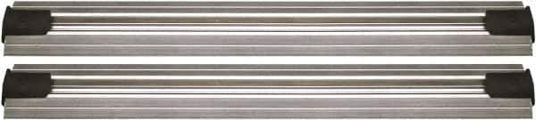 Quantum Storage - 2-1/2" Wide, Open Shelving Accessory/Component - Aluminum, Anodized Aluminum Finish, 72" Long, Use with Wire Shelving Units - Apex Tool & Supply