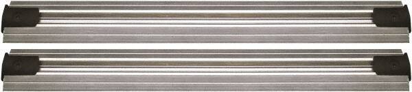 Quantum Storage - 2-1/2" Wide, Open Shelving Accessory/Component - Aluminum, Anodized Aluminum Finish, 84" Long, Use with Wire Shelving Units - Apex Tool & Supply