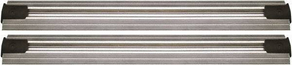 Quantum Storage - 2-1/2" Wide, Open Shelving Accessory/Component - Aluminum, Anodized Aluminum Finish, 144" Long, Use with Wire Shelving Units - Apex Tool & Supply