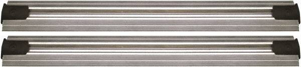 Quantum Storage - 2-1/2" Wide, Open Shelving Accessory/Component - Aluminum, Anodized Aluminum Finish, 132" Long, Use with Wire Shelving Units - Apex Tool & Supply