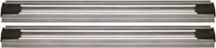 Quantum Storage - 2-1/2" Wide, Open Shelving Accessory/Component - Aluminum, Anodized Aluminum Finish, 120" Long, Use with Wire Shelving Units - Apex Tool & Supply