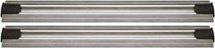 Quantum Storage - 2-1/2" Wide, Open Shelving Accessory/Component - Aluminum, Anodized Aluminum Finish, 216" Long, Use with Wire Shelving Units - Apex Tool & Supply