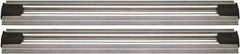 Quantum Storage - 2-1/2" Wide, Open Shelving Accessory/Component - Aluminum, Anodized Aluminum Finish, 240" Long, Use with Wire Shelving Units - Apex Tool & Supply