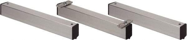 Quantum Storage - 2" Wide, Open Shelving Accessory/Component - Aluminum, Anodized Aluminum Finish, 21" Long, Use with Wire Shelving Units - Apex Tool & Supply