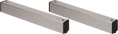 Quantum Storage - 2" Wide, Open Shelving Accessory/Component - Aluminum, Anodized Aluminum Finish, 18" Long, Use with Wire Shelving Units - Apex Tool & Supply