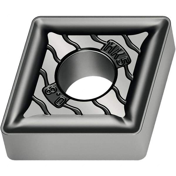 Walter - CNMG644 MK5 Grade WKK10S Carbide Turning Insert - TiCN/Al2O3/TiCN Finish, 80° Diamond, 3/4" Inscr Circle, 1/4" Thick, 1/16" Corner Radius - Apex Tool & Supply
