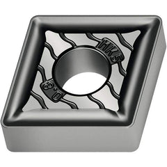 Walter - CNMG644 MK5 Grade WKK10S Carbide Turning Insert - TiCN/Al2O3/TiCN Finish, 80° Diamond, 3/4" Inscr Circle, 1/4" Thick, 1/16" Corner Radius - Apex Tool & Supply