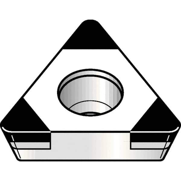 Kennametal - TPGW32.51 MT Grade KBH20 PCBN Turning Insert - Nano-Composite Finish, 60° Triangle, 3/8" Inscr Circle, 5/32" Thick, 1/64" Corner Radius - Apex Tool & Supply