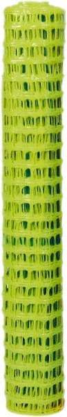 Tenax - 50' Long x 4' High, Fluorescent Yellow Green Temporary Warning Barrier Fence - 2" x 2" Mesh - Apex Tool & Supply