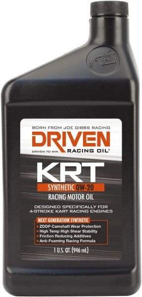 Joe Gibbs Driven Racing Oil - 1 Quart Synthetic Racing Oil - Grade 0W-20 - Apex Tool & Supply