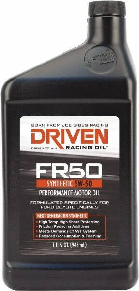 Joe Gibbs Driven Racing Oil - 1 Quart Synthetic Engine Oil - Grade 5W-50 - Apex Tool & Supply
