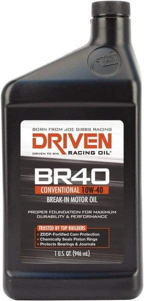 Joe Gibbs Driven Racing Oil - 1 Quart High Zinc Engine Break-In Oil - Grade 10W-40 - Apex Tool & Supply