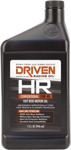 Joe Gibbs Driven Racing Oil - 1 Quart Conventional Oil - Grade 10W-40 - Apex Tool & Supply
