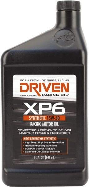Joe Gibbs Driven Racing Oil - 1 Quart Synthetic Racing Oil - Grade 15W-50 - Apex Tool & Supply