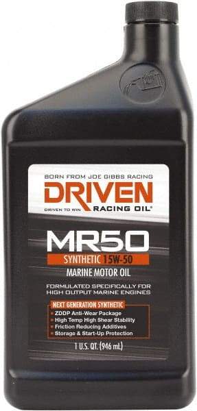 Joe Gibbs Driven Racing Oil - 1 Quart Synthetic Marine Oil - Grade 15W-50 - Apex Tool & Supply