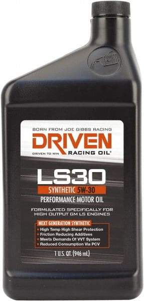Joe Gibbs Driven Racing Oil - 1 Quart Synthetic Engine Oil - Grade 5W-30 - Apex Tool & Supply