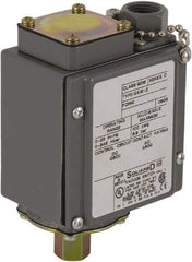 Square D - 4, 13 and 4X NEMA Rated, SPDT, 0.2 to 10 psi, Vacuum Switch Pressure and Level Switch - Adjustable Pressure, 120 VAC, 125 VDC, 240 VAC, 250 VDC, Screw Terminal - Apex Tool & Supply