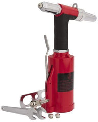 PRO-SOURCE - 1/8, 5/32 & 3/16" Capacity, Air Riveter - 4 CFM, 16mm Long Stroke, 1/4 NPT Inlet - Apex Tool & Supply