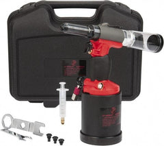 PRO-SOURCE - 3/16, 7/32, 1/4 & 5/16" Capacity, Air Riveter - 4 CFM, 22.5mm Long Stroke, 1/4 NPT Inlet - Apex Tool & Supply