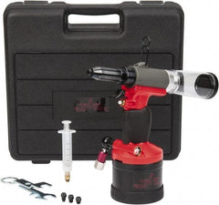 PRO-SOURCE - 3/32, 1/8, 5/32 & 3/16" Capacity, Air Riveter - 4 CFM, 15mm Long Stroke, 1/4 NPT Inlet - Apex Tool & Supply