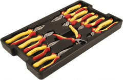 Wiha - 9 Piece Insulated Pliers, Cutters & Molded Tray Hand Tool Set - Comes in Box - Apex Tool & Supply