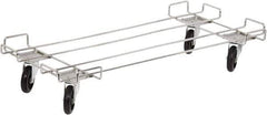 Quantum Storage - 400 Lb Capacity Chrome Dolly - 48" Long x 20" Wide x 6" High, 5" Wheels - Apex Tool & Supply