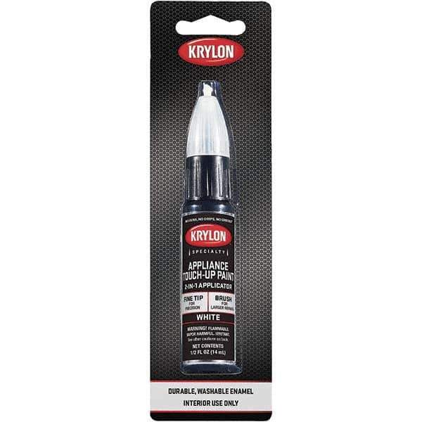 Krylon - 2 oz White Gloss Finish Paint Pen - Pen, Direct to Metal, 666 gL VOC Compliance - Apex Tool & Supply