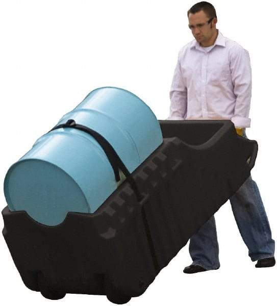 Justrite - Mobile Spill Containment Type: Poly Drum Caddy Number of Drums: 1 - Apex Tool & Supply