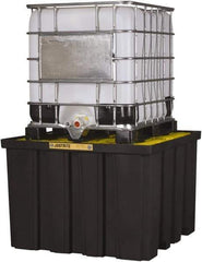 Justrite - 372 Gallon Sump Polyurethane IBC Pallet - 55 Inch Long x 55 Inch Wide x 37-1/2 Inch High, 1 Tote, 9,000 Lbs. Load Capacity, Fork Liftable - Apex Tool & Supply