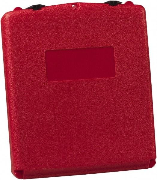 Justrite - 1 Piece Red Document Holders-Certificate/Document - 15-3/4" High x 13.3" Wide - Apex Tool & Supply